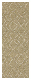 Earth GC_NTL1011 Jute/White 2 ft. 7 in. x 7 ft. 3 in. Indoor/Outdoor Area Rug
