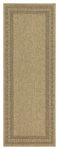 Earth GC_NTL1007 Jute/Mocha 2 ft. 7 in. x 7 ft. 3 in. Indoor/Outdoor Area Rug