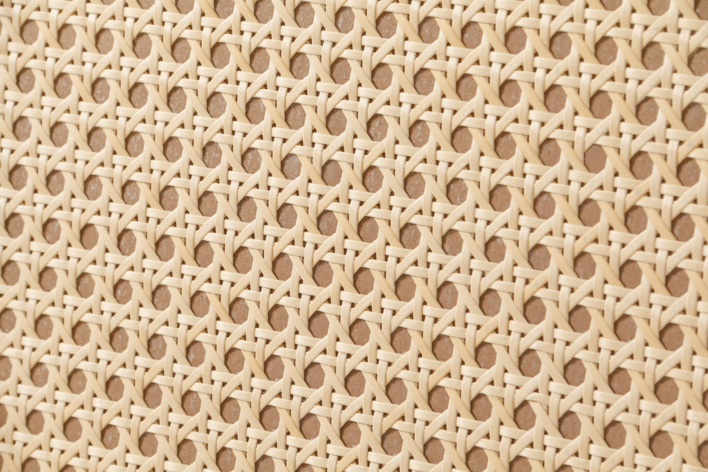 Handcrafted Premium Grain Panels,Rattan Sideboard Buffer Cabinet,Accent Storage Cabinet With 4 Rattan Doors, Modern Storage Cupboard Console Table with Adjustable Shelves for Living Room ,BLUE