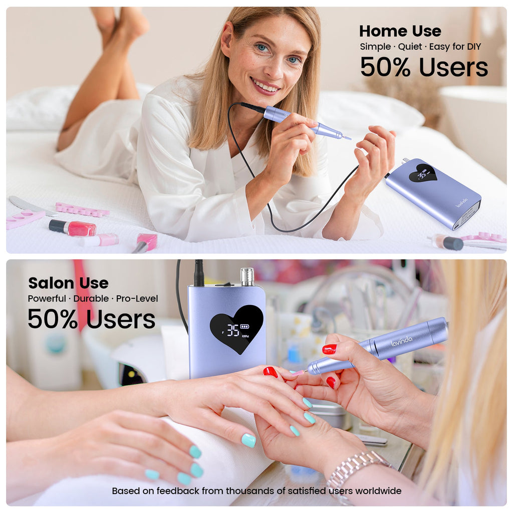 Wand™ Air Nail Drill - Purple - 35,000 RPM Rechargeable