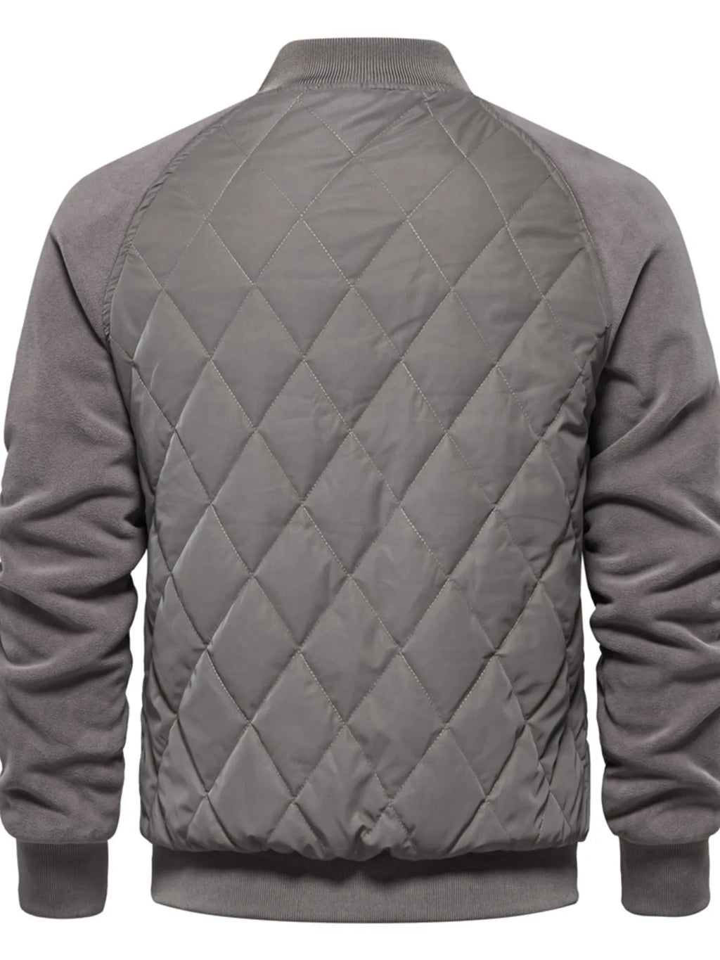 Quilted Snap Down Long Sleeve Jacket