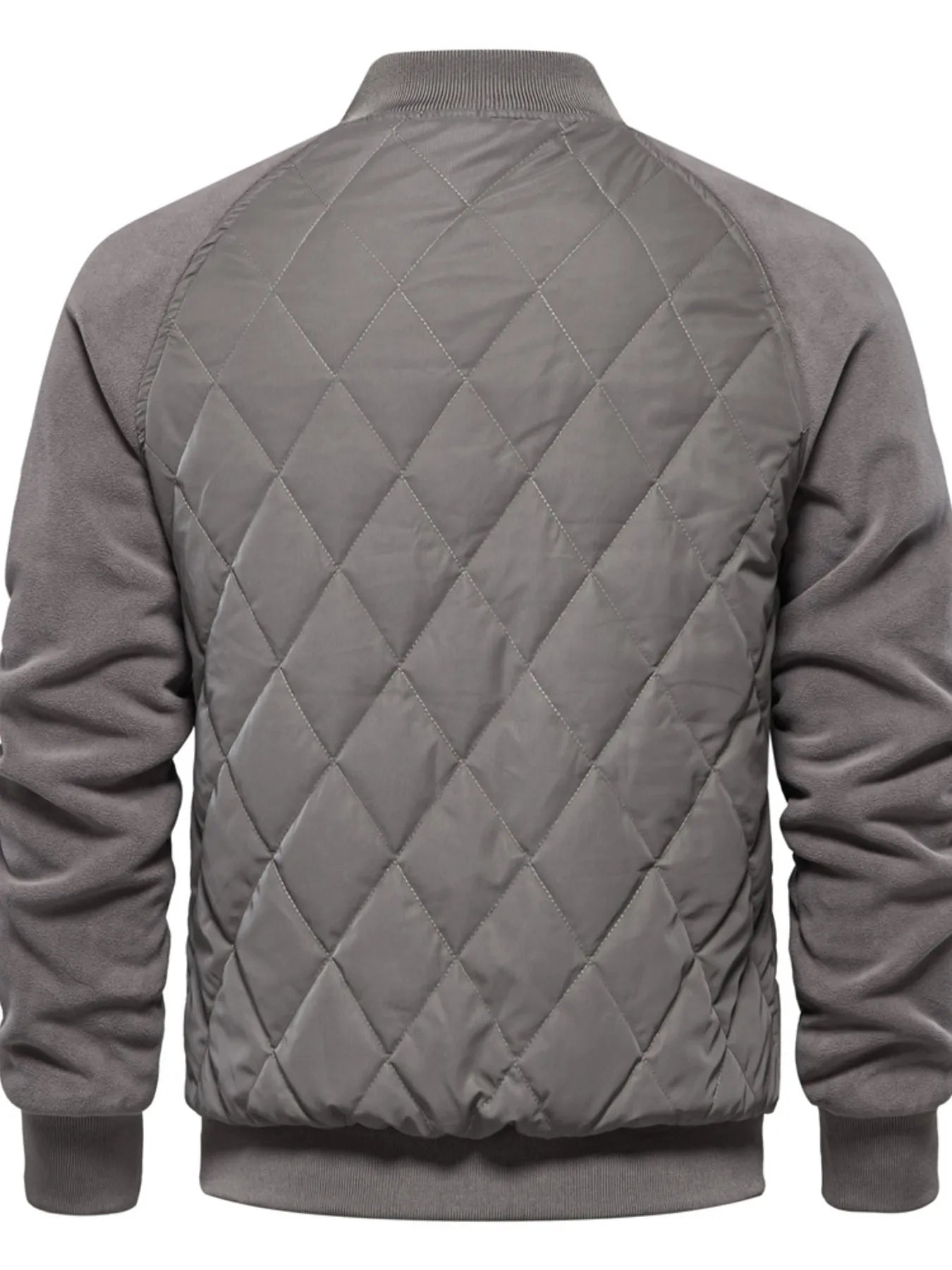 Quilted Snap Down Long Sleeve Jacket