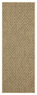 Earth GC_NTL1013 Jute/Mocha 2 ft. 7 in. x 7 ft. 3 in. Indoor/Outdoor Area Rug