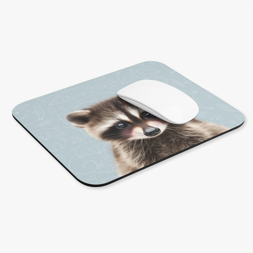 Blushing Raccoon Mouse Pad