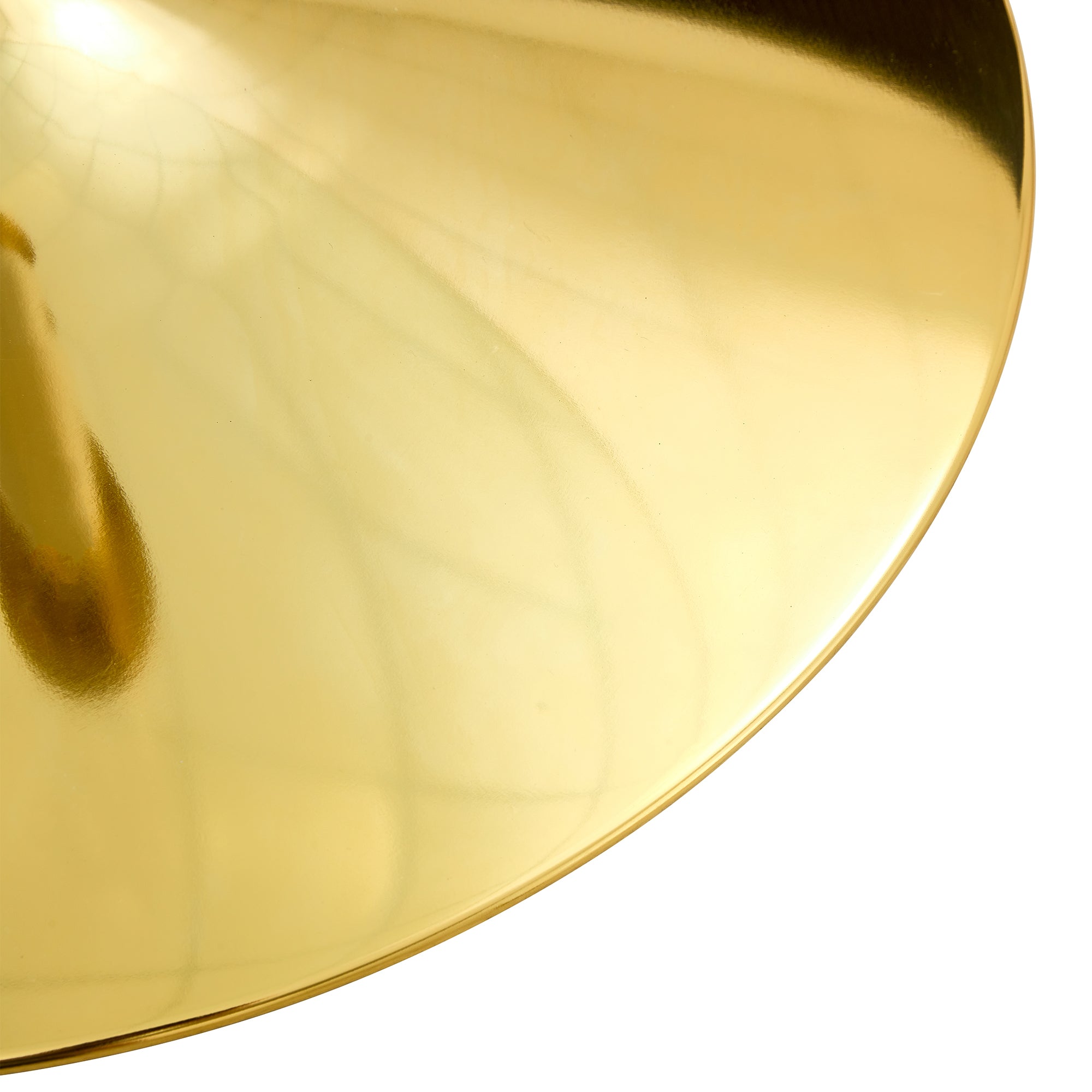 Modern Minimalist Round Dining Table with Glass Top and Gold Metal Legs, 35-Inch Diameter