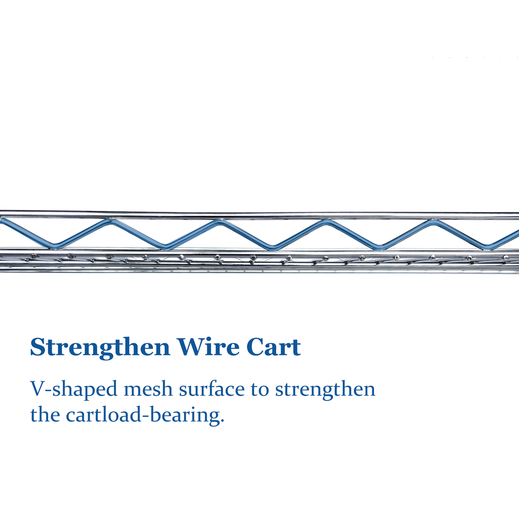Heavy Duty Rolling Utility Cart,3 Tier Rolling Carts with Wheels,with Handle Bar & Shelf Liners,36'x18'x32'Storage Cart for Kitchen,Restaurant,Plant Display,Chrome