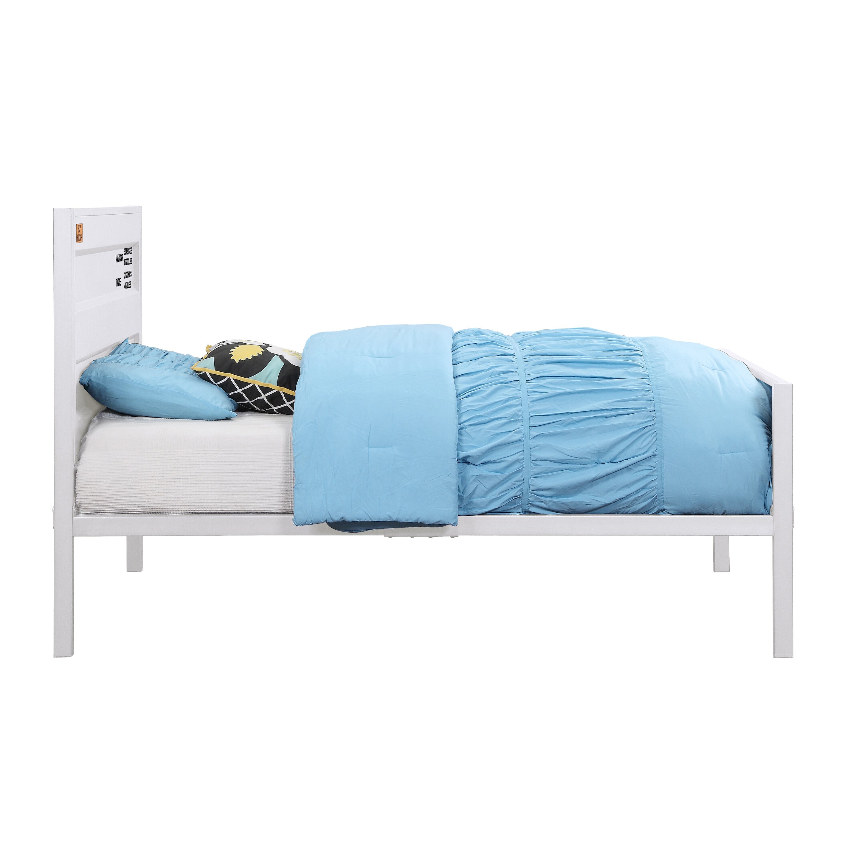 White Twin Platform Bed