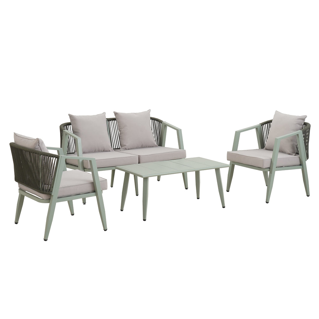 U_STYLE Durable and Comfortable Outdoor Seating Set,Suitable for Patios, Lawns, and Poolsides