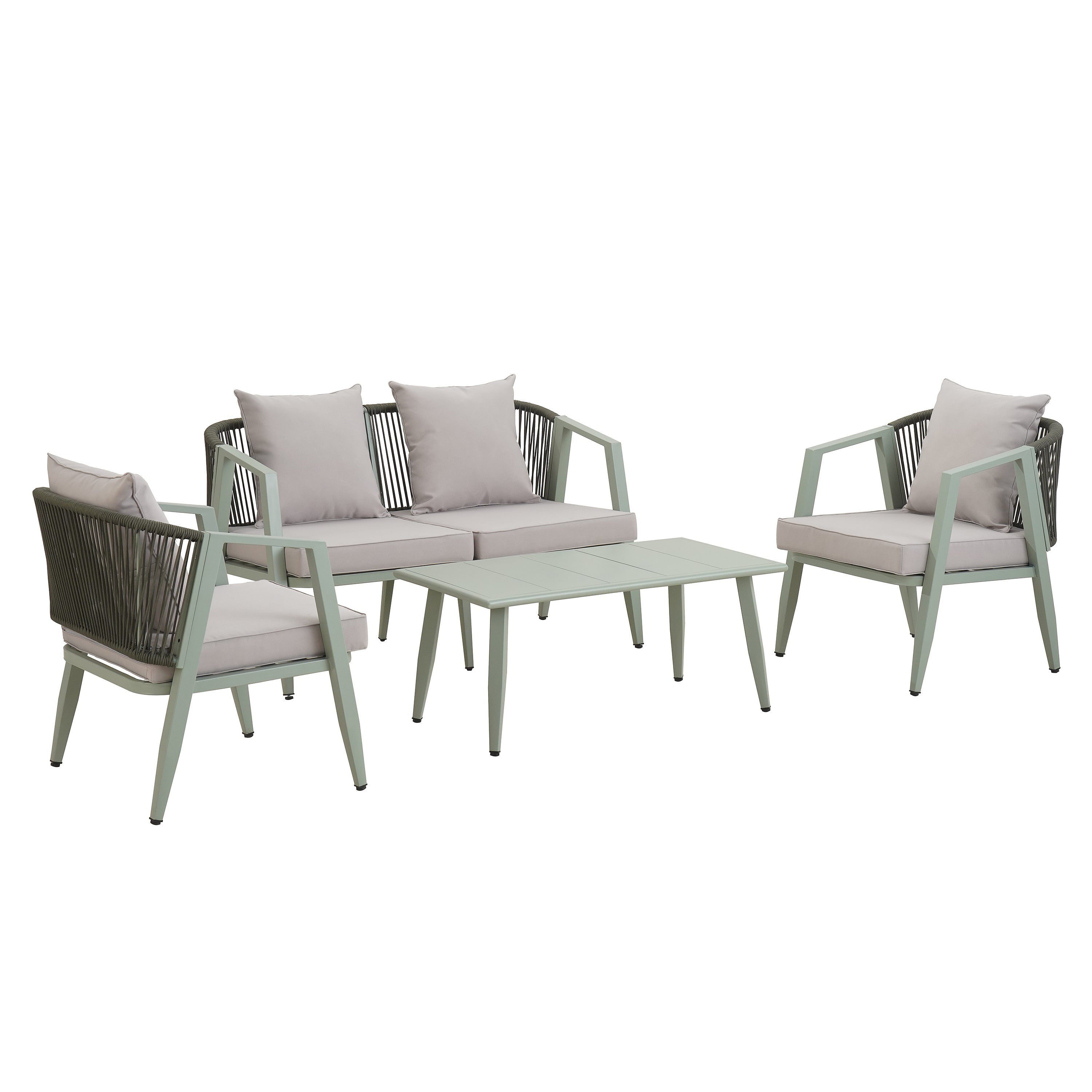 U_STYLE Durable and Comfortable Outdoor Seating Set,Suitable for Patios, Lawns, and Poolsides