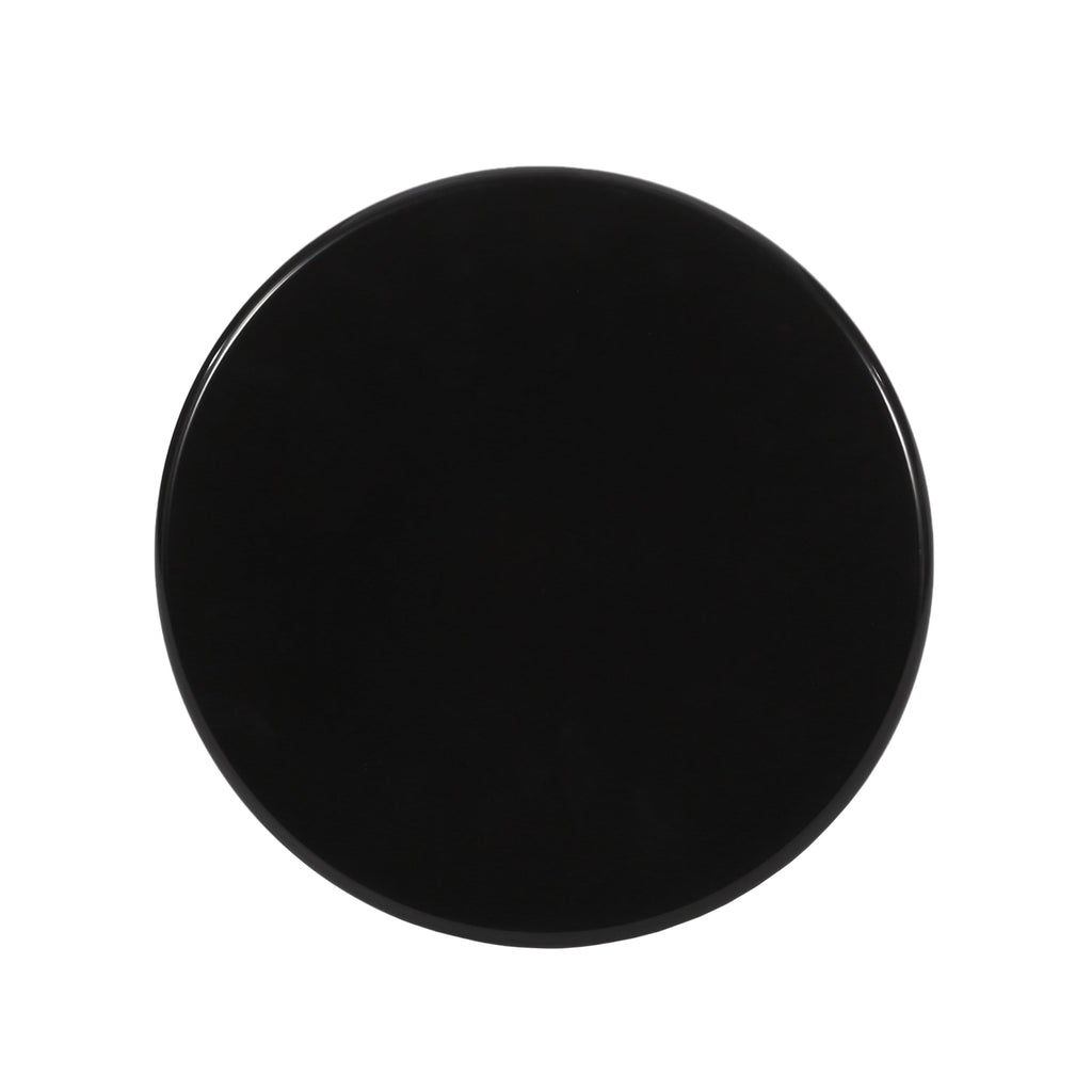 Serenita Outdoor Iron Side Tables with Flared Design, Set of 2 , Black