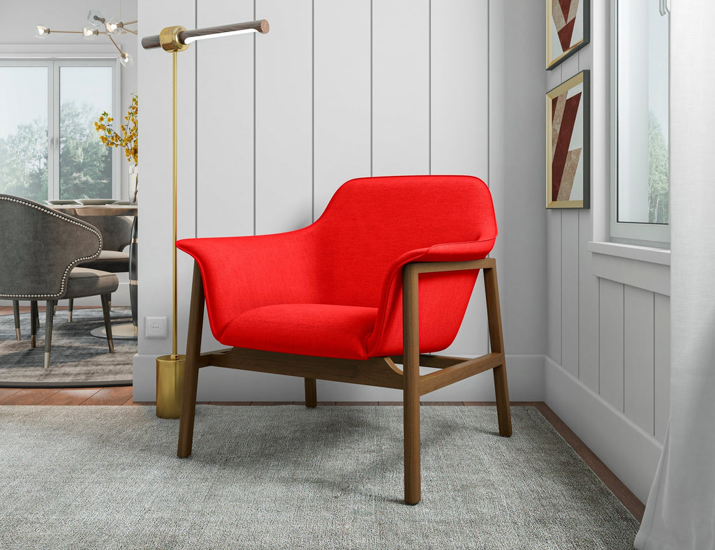 Accent Armchair in Burnt Orange