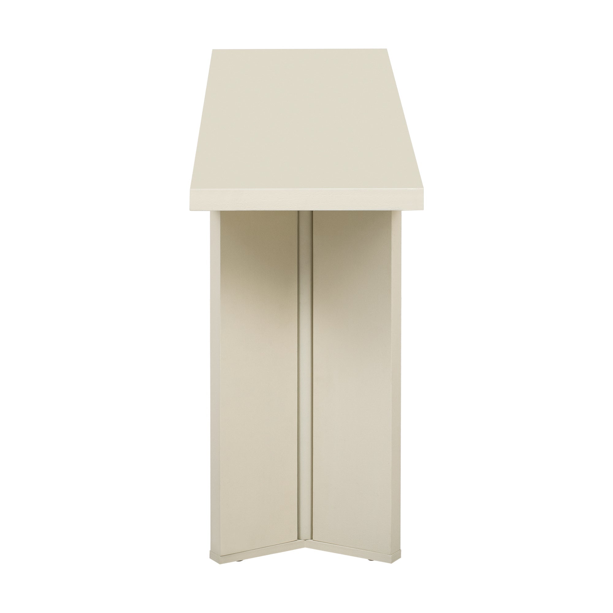 U_STYLE Stylish Console Table with Pine Veneer and Geometric Legs,Suitable for Living Room, Study and Dining Room