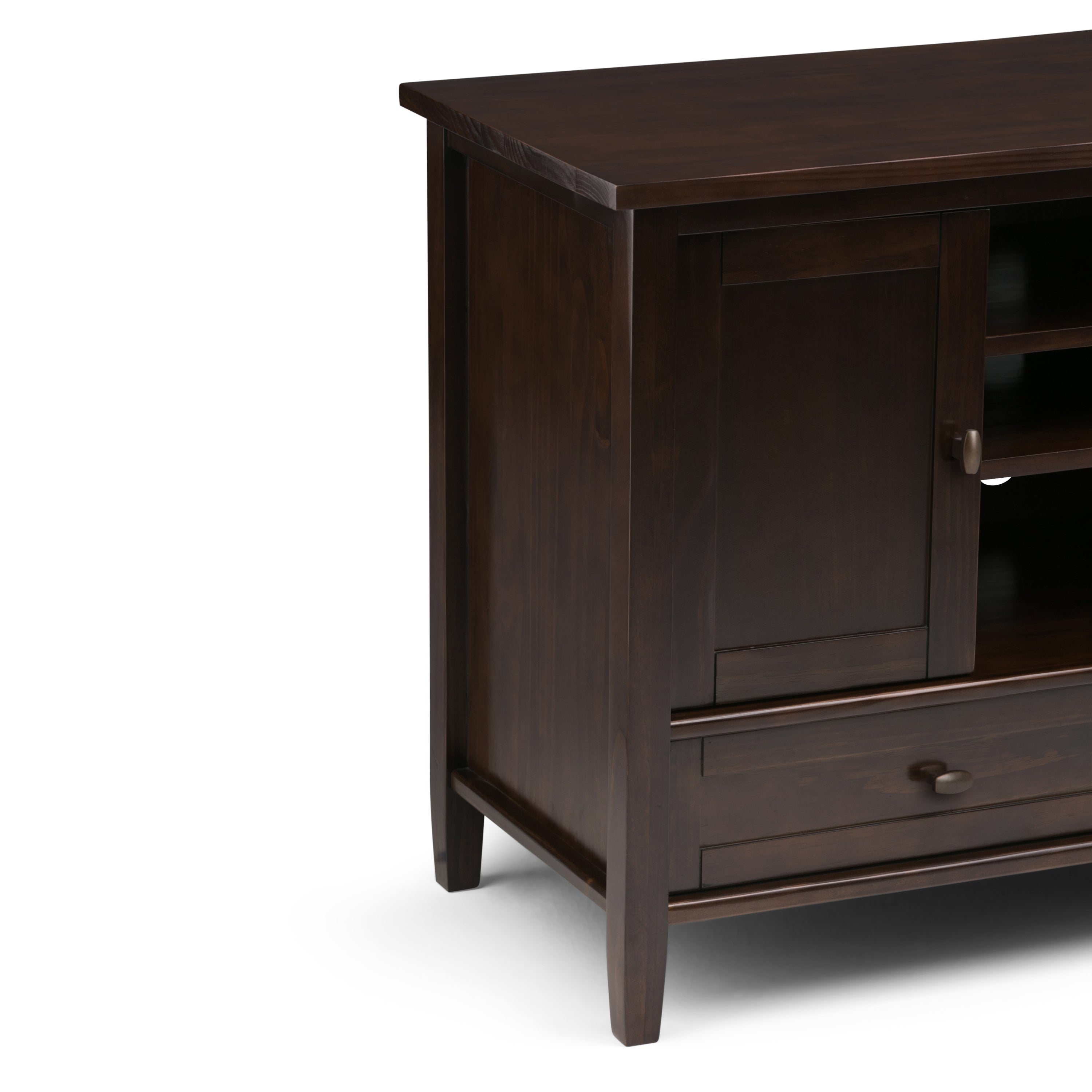 Warm Shaker - TV Media Stand - Tobacco Brown