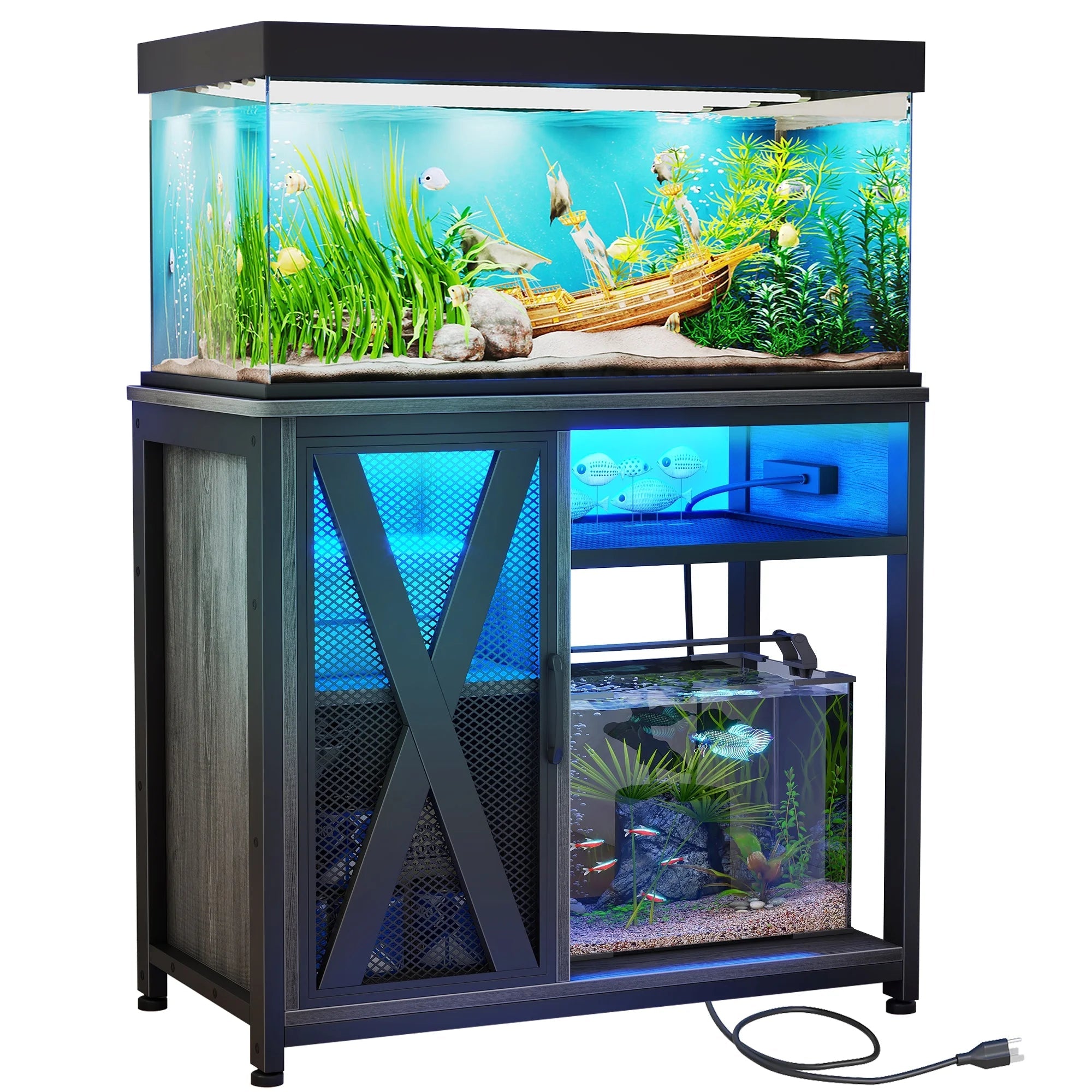 40-50 gallons Fish Tank Stand with Power Outlets