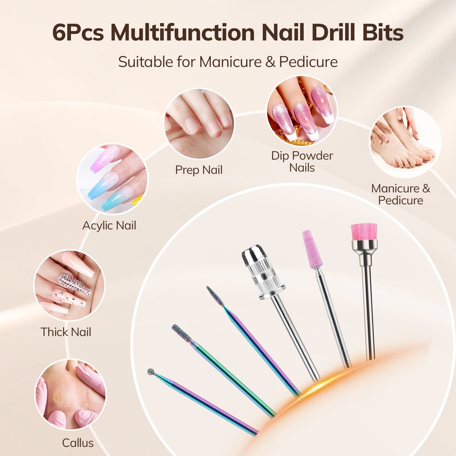 Wand™ Nail Drill - Leopard Print - 35,000 RPM Rechargeable