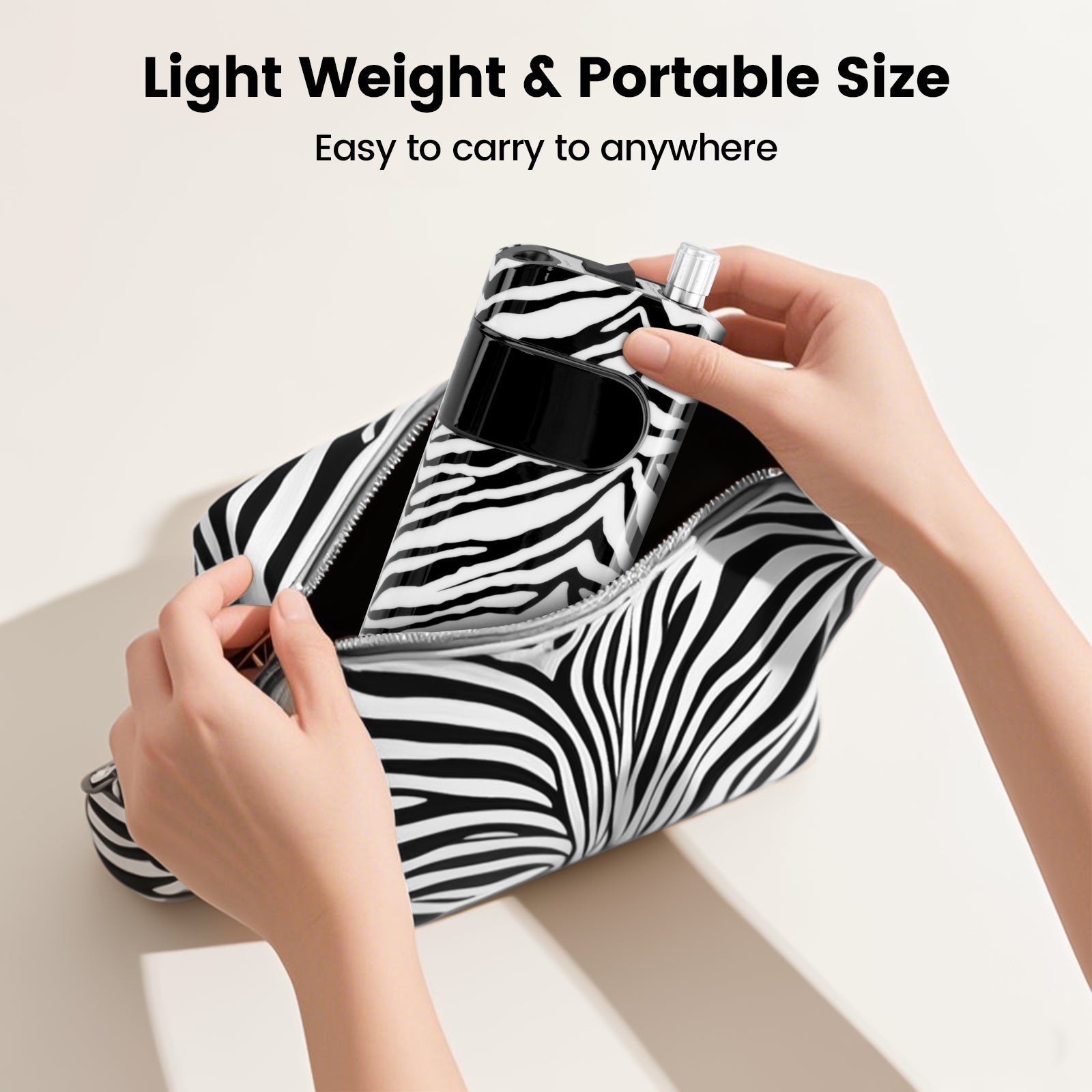 Wand™ Nail Drill - Zebra Print - 35,000 RPM Rechargeable