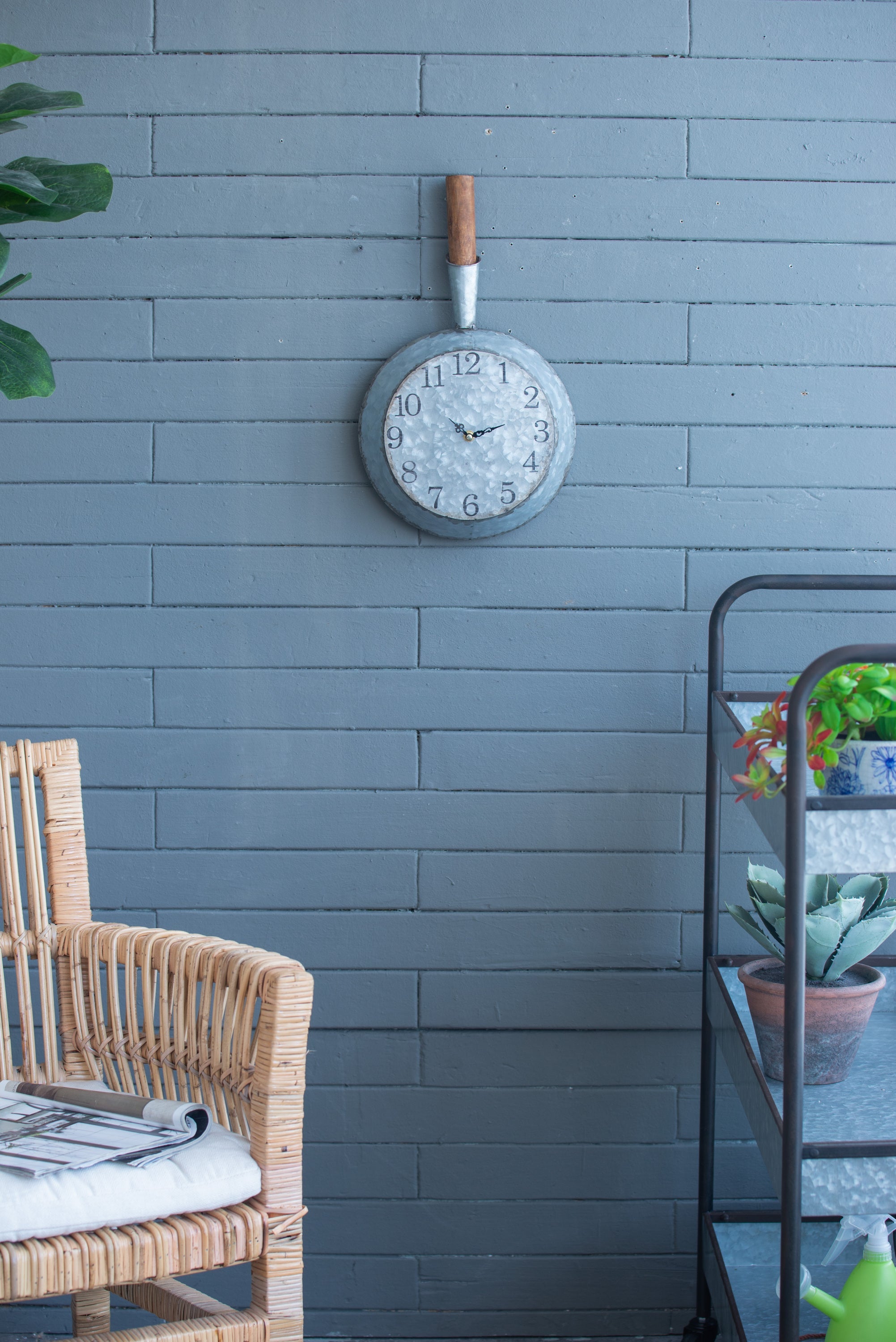 10.6x3x18.1' Frye Wall Clock