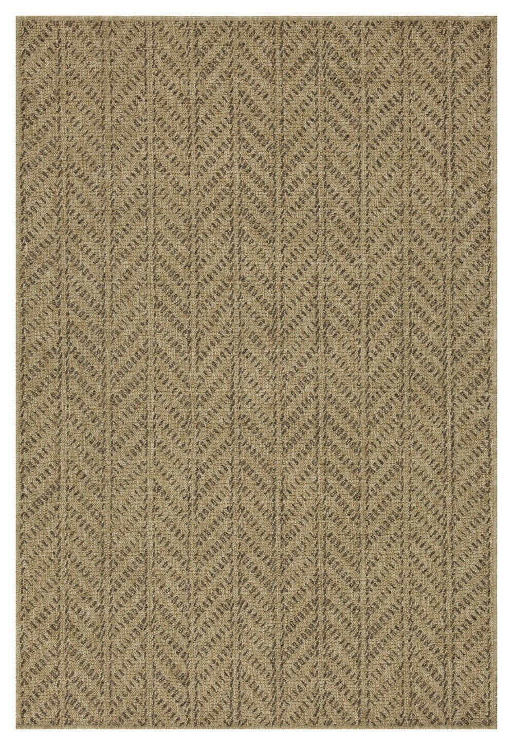 Earth GC_NTL1013 Jute/Mocha 2 ft. 7 in. x 7 ft. 3 in. Indoor/Outdoor Area Rug