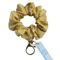 Yellow Speckle Scrunchie Key Chain