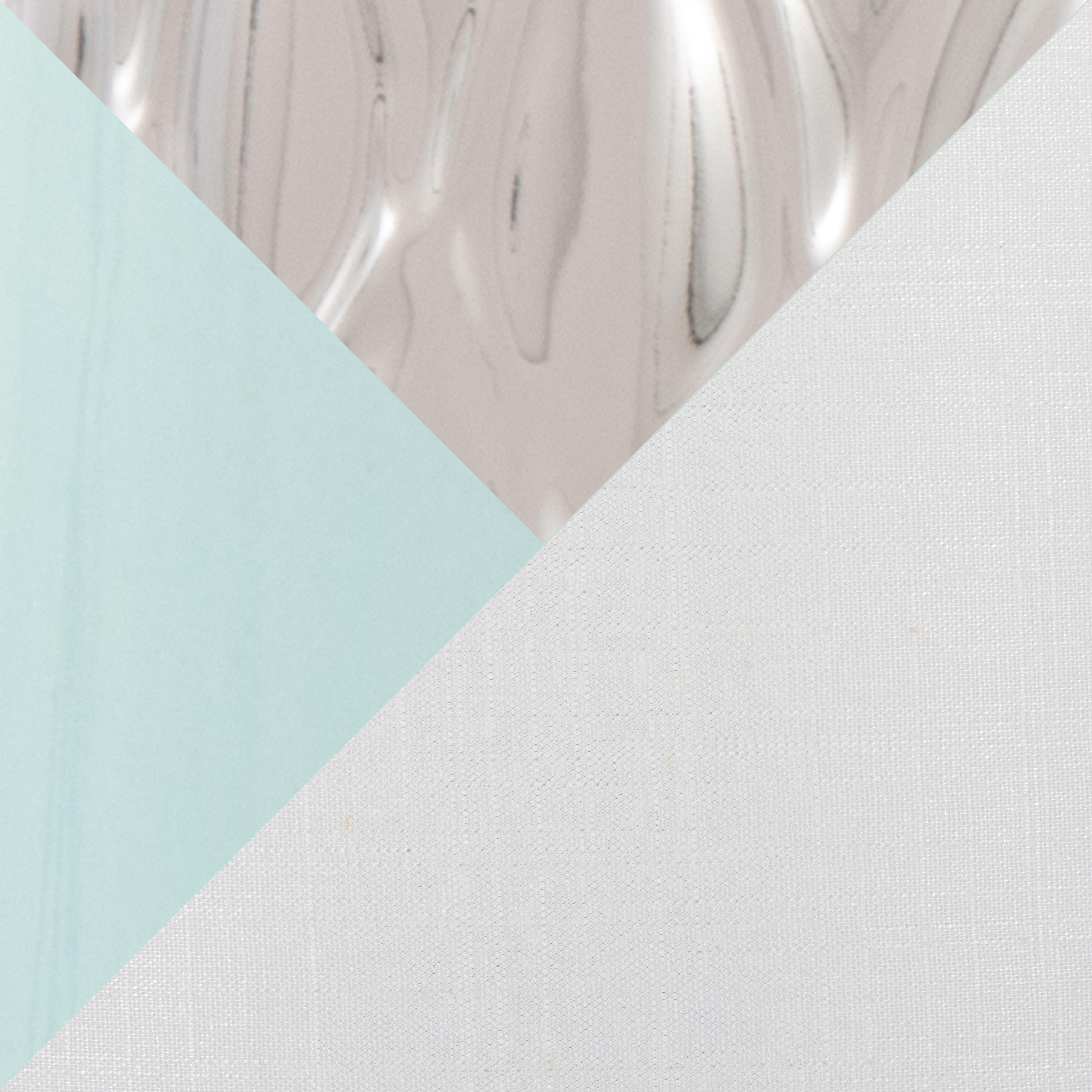 Penelope 22' Contemporary Ceramic Table Lamp with Tiffany Blue & Silver Ceramic Body and White Shade by LumiSource