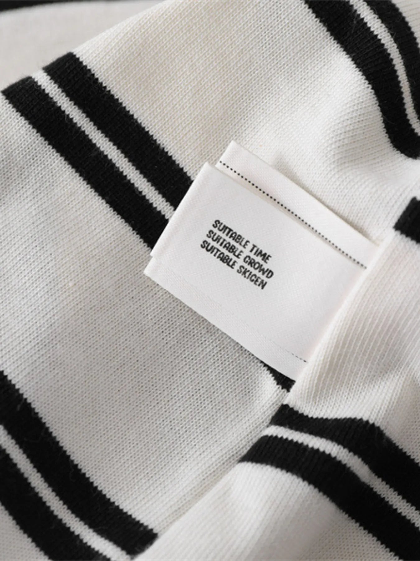 Striped Round Neck Long Sleeve T-Shirt