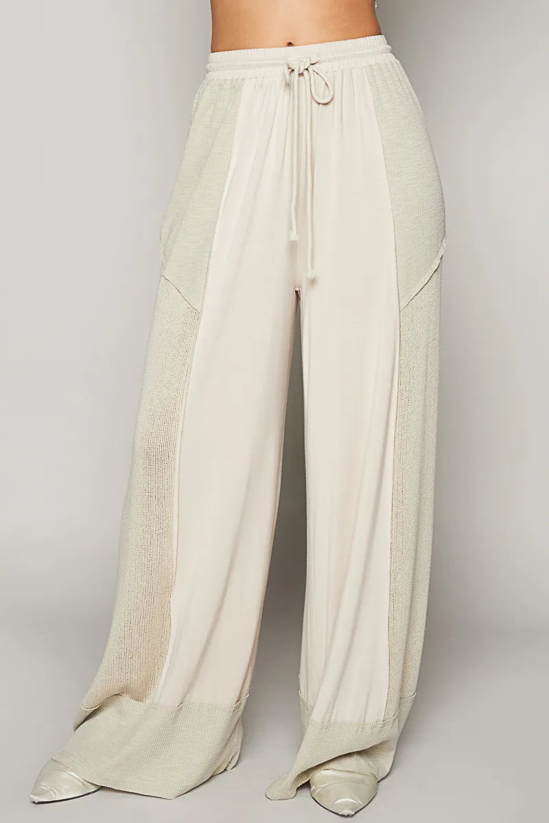 POL Drawstring Wide Leg Pants