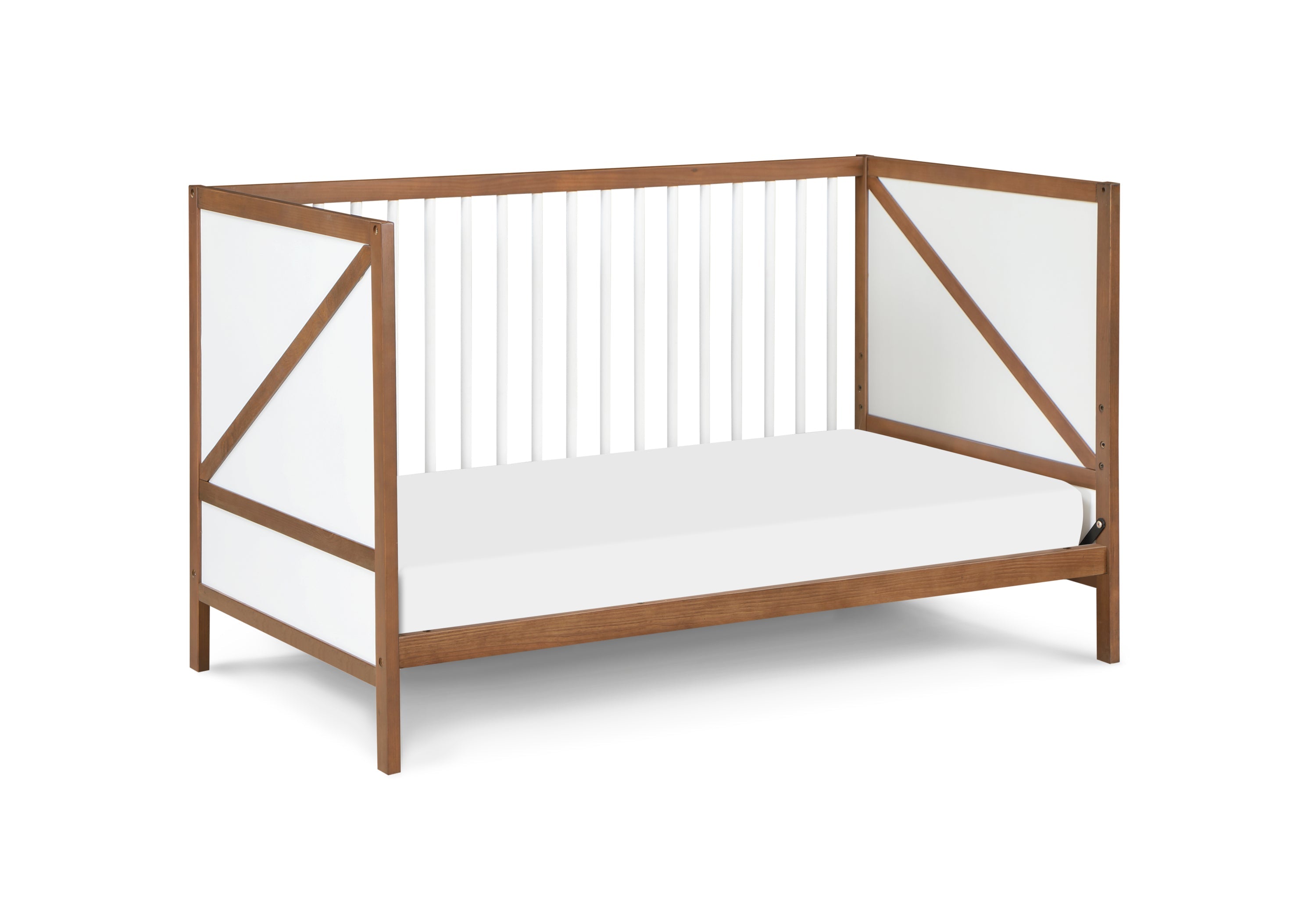 Pixie Zen 3-in-1 Crib in Walnut/White