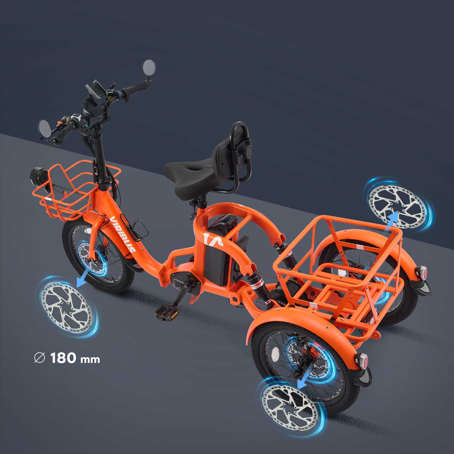 Viribus FC2 Folding Electric Tricycle