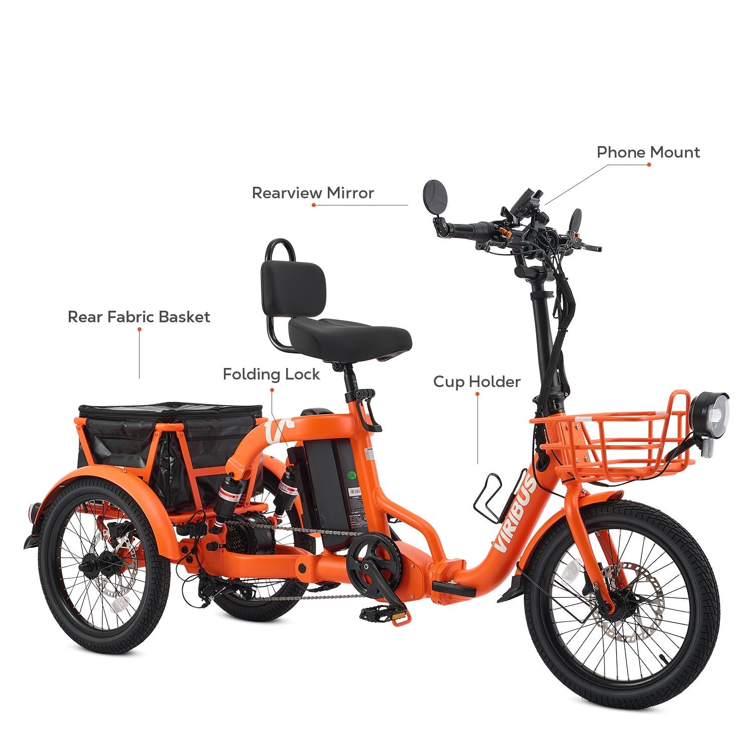 Viribus FC2 Folding Electric Tricycle