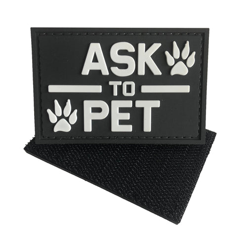 'Ask To Pet' Patch (PVC)