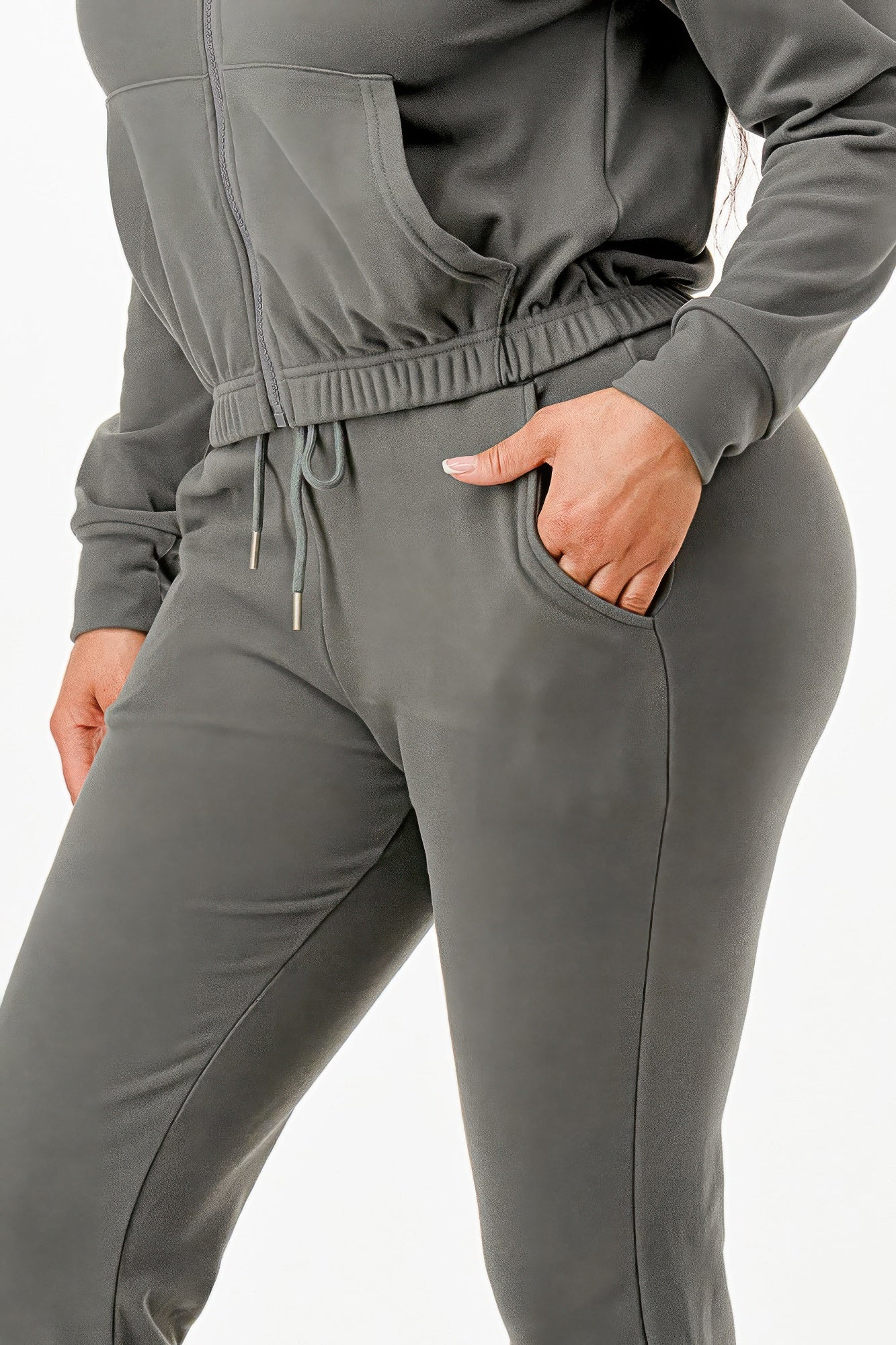 Soft Zip up Track Suit Set