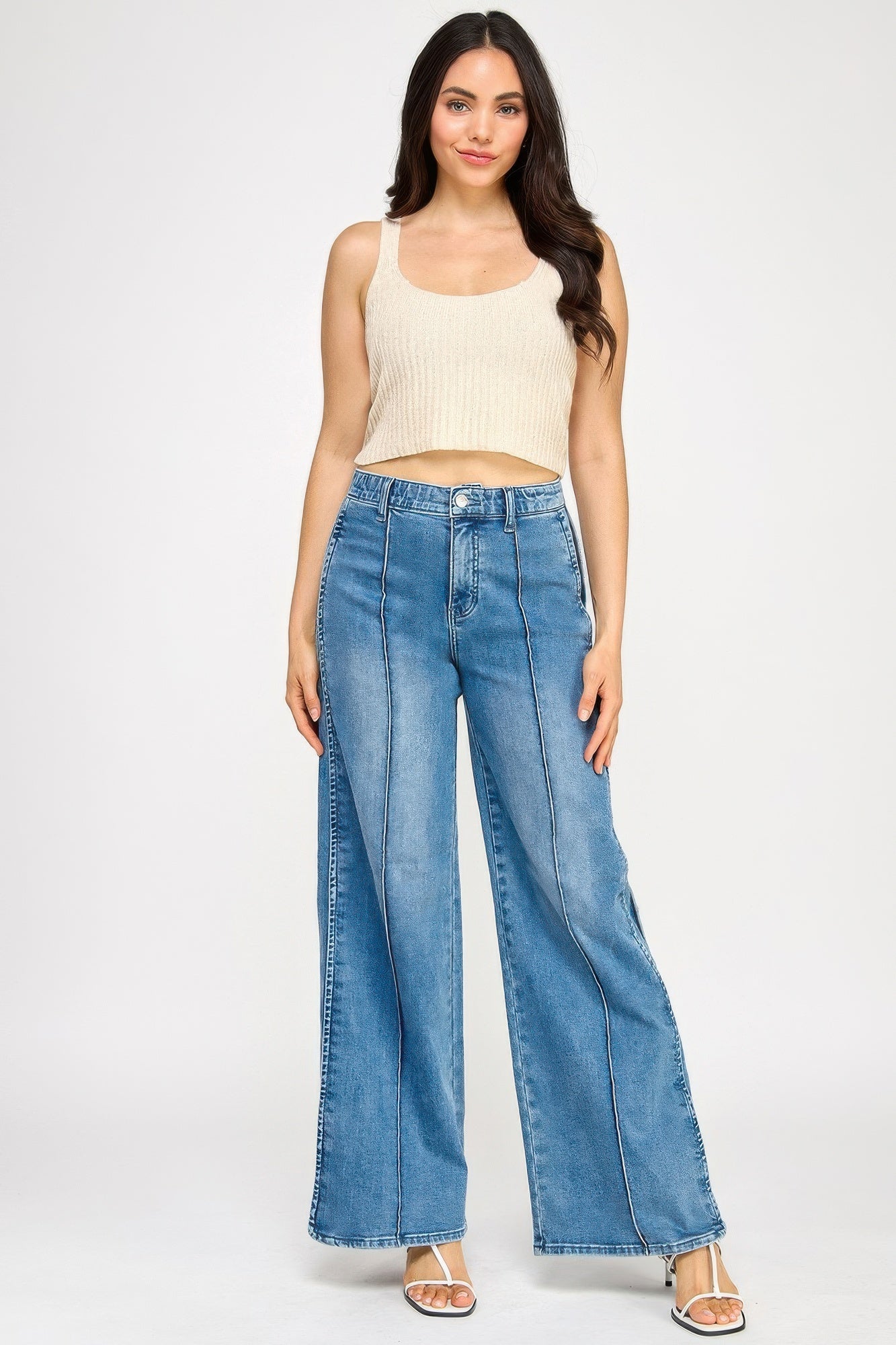 High Rise Wide Leg With Tummy Control