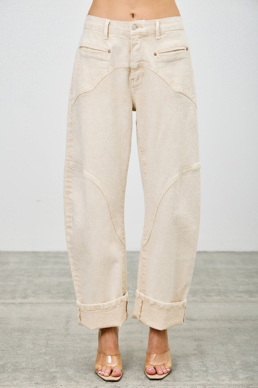 High Rise Colored Western Barrel