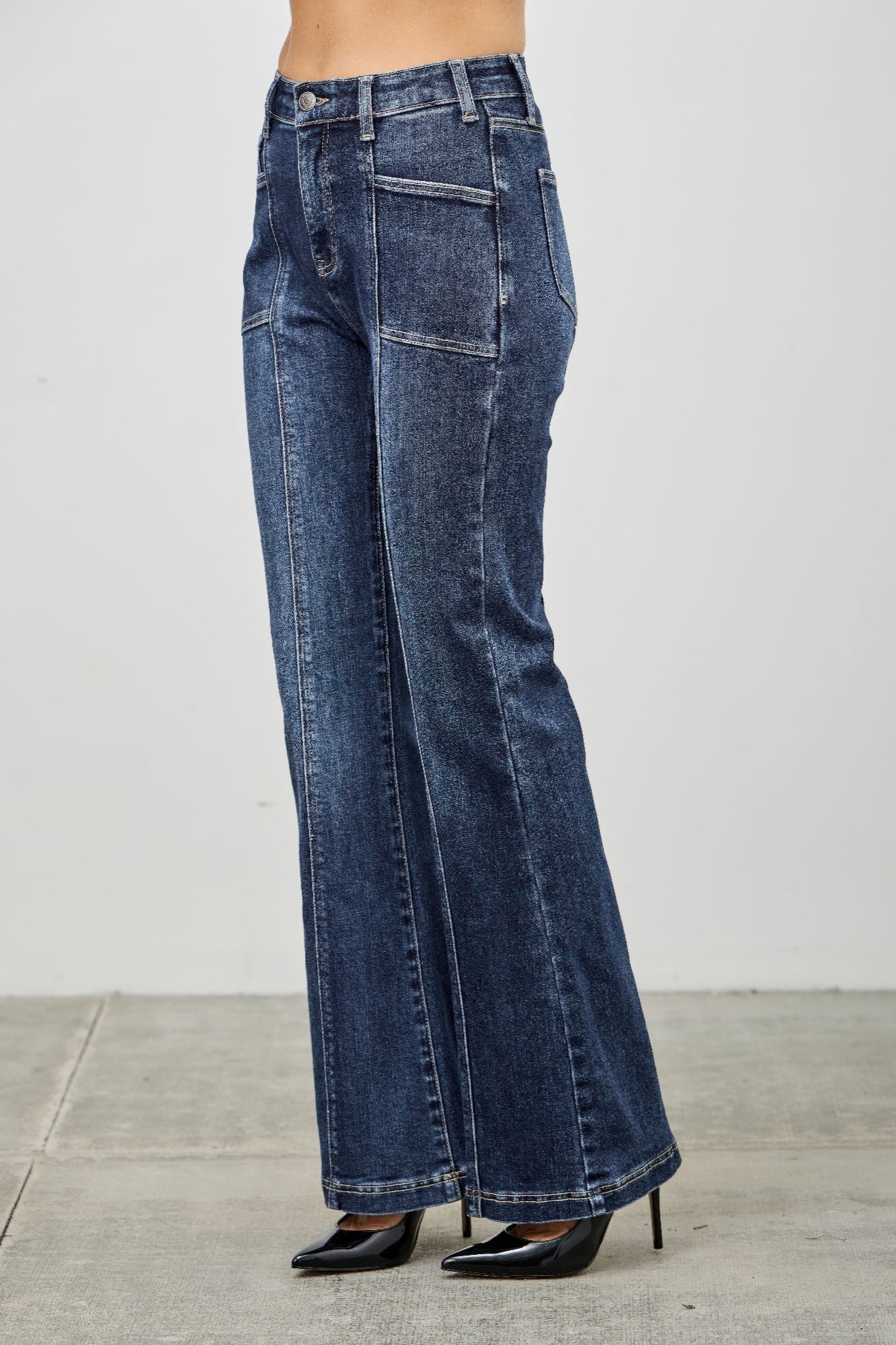 High Rise Boot Cut With Seam Detail