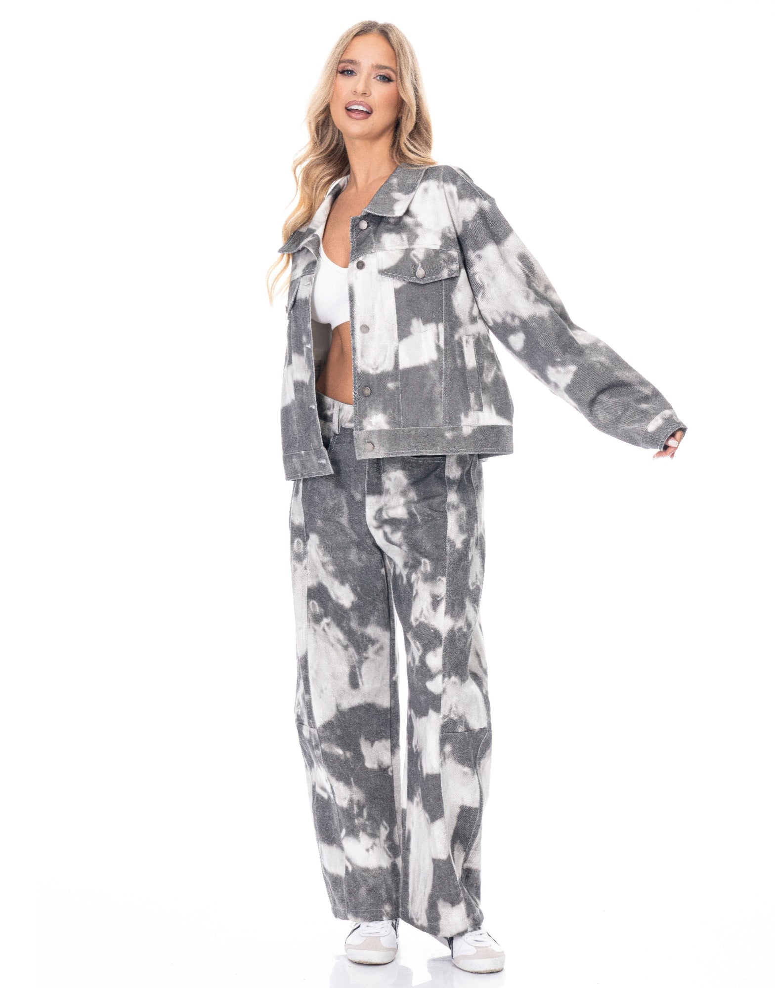 Tie-dye Denim Jacket