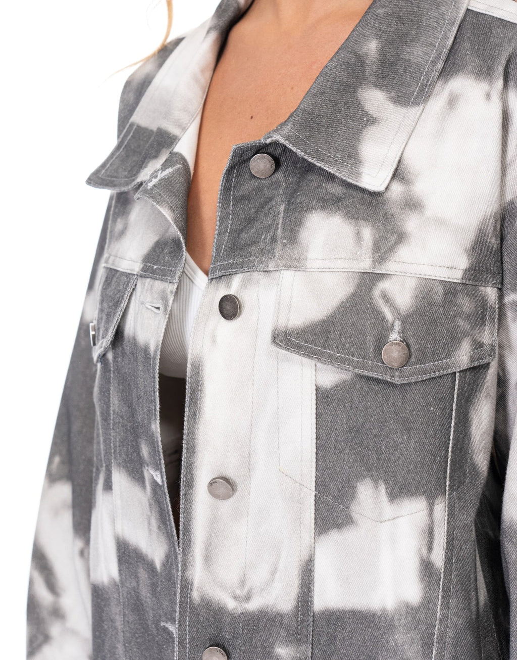 Tie-dye Denim Jacket