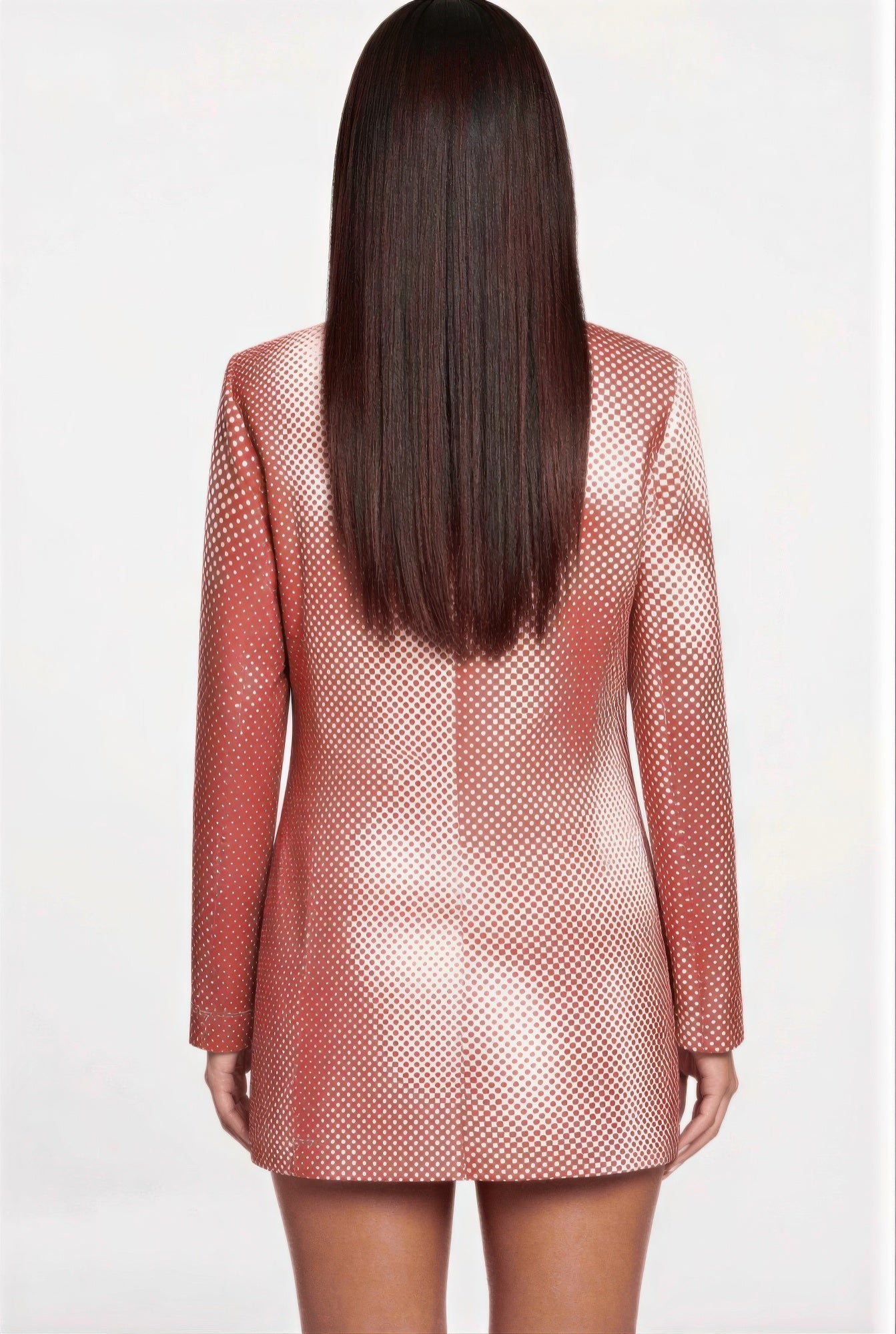 Notched Collar Mini Dress Blazer