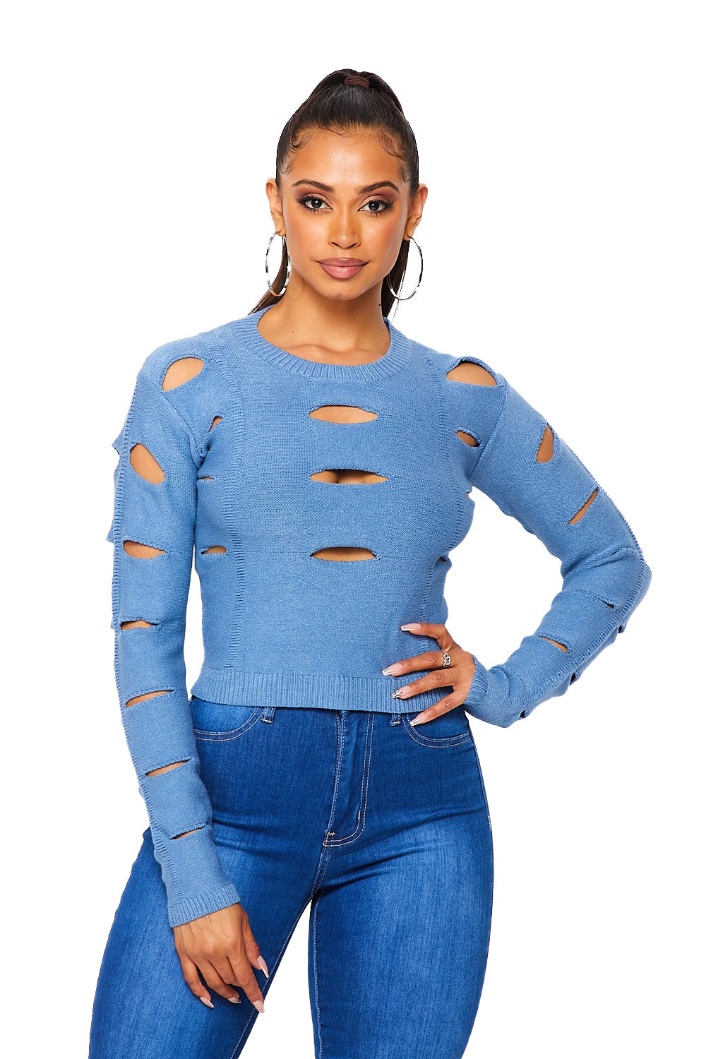 Cut Out Sweater