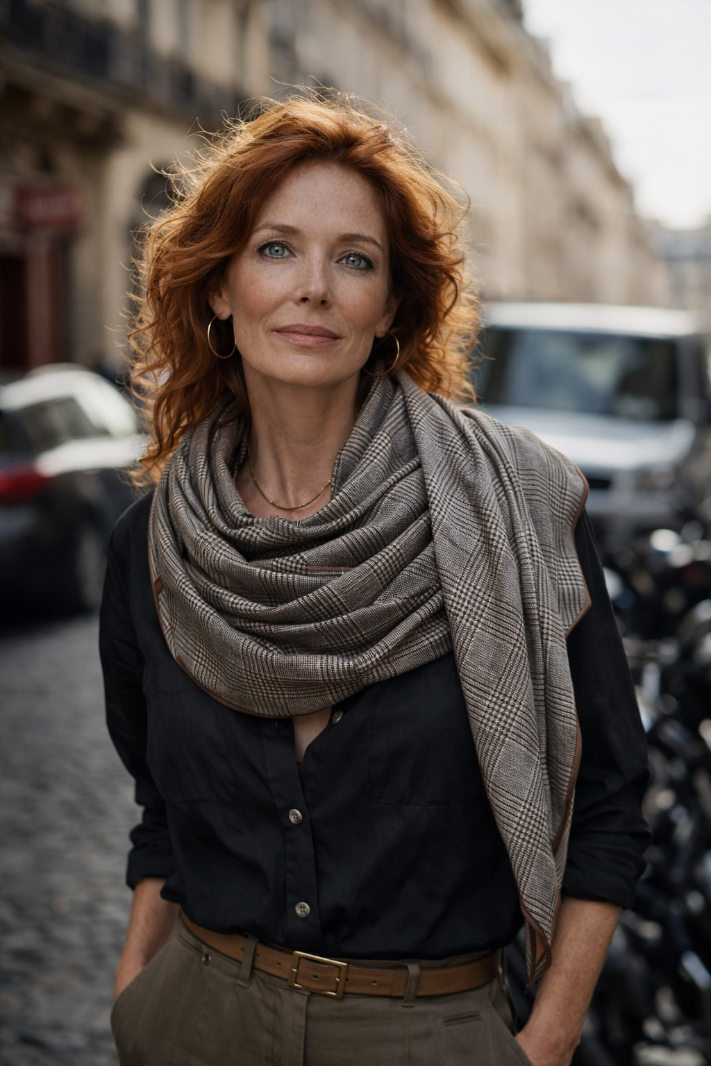 Checkmate Houndstooth Scarf