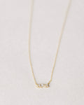 Gold Crystal Bar Necklace