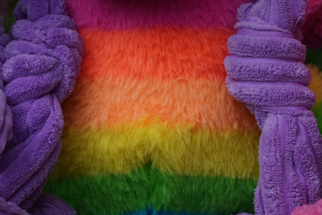 Rainbow Unicorn Knottie® Plush Dog Toy