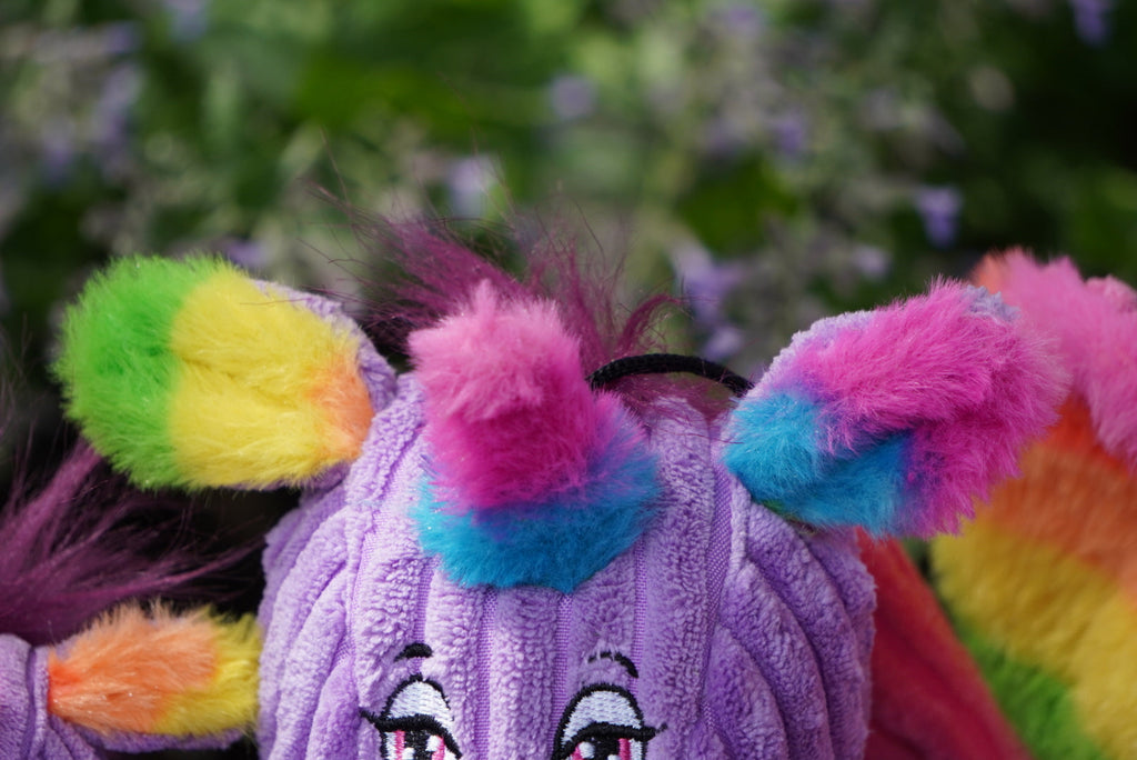 Rainbow Unicorn Knottie® Plush Dog Toy