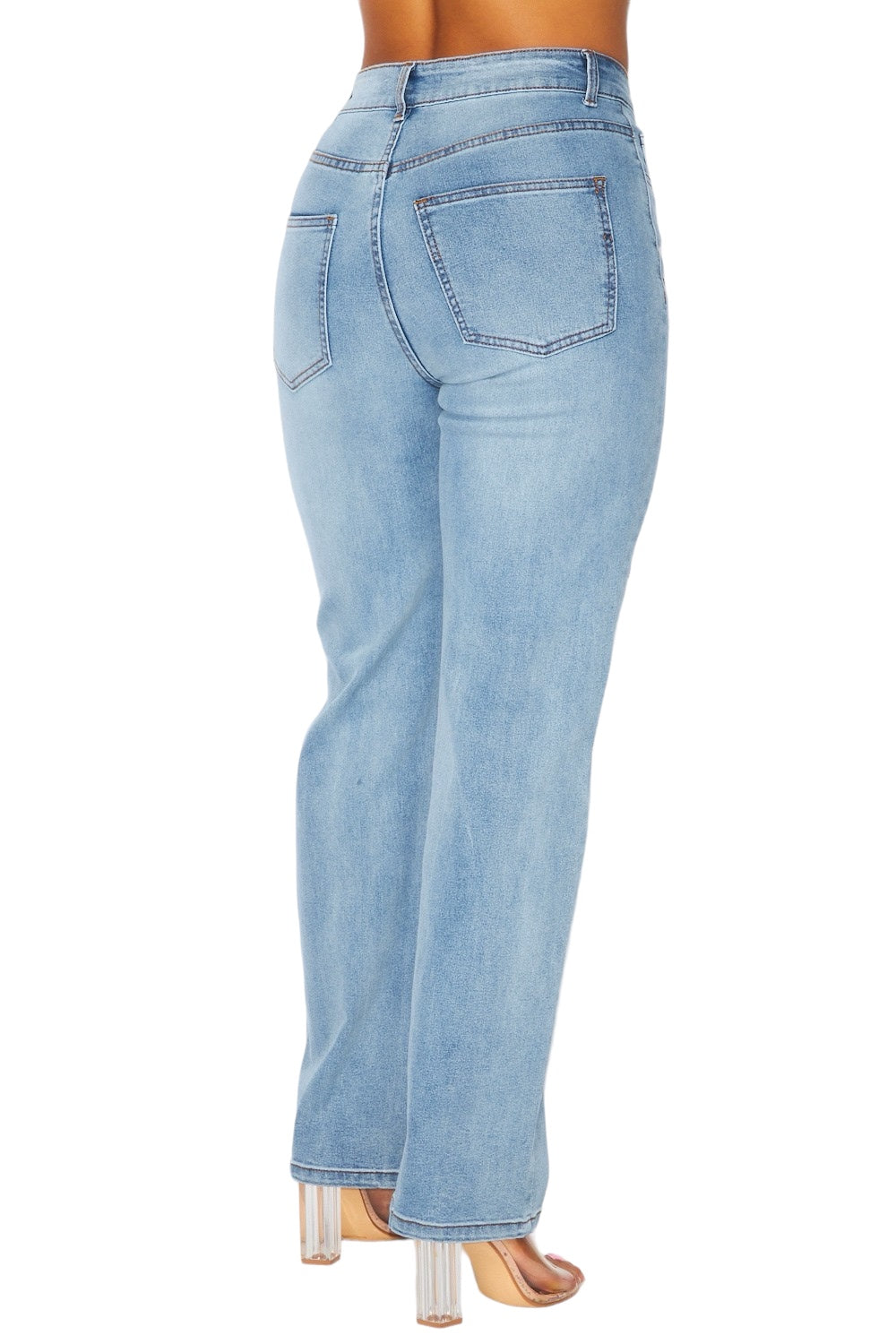 Denim Star Exposed Knee Jeans