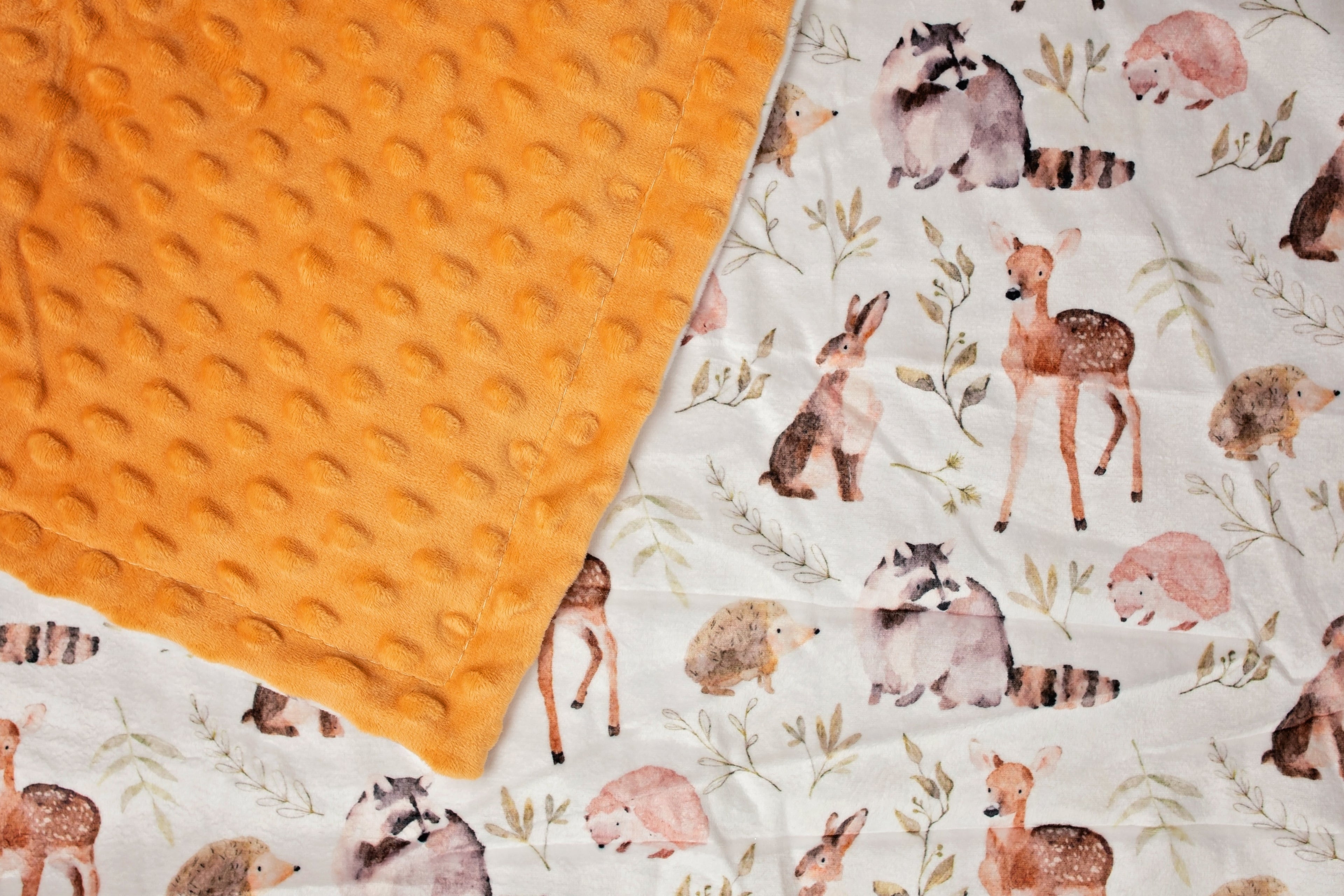 Forest Friends Minky Blanket