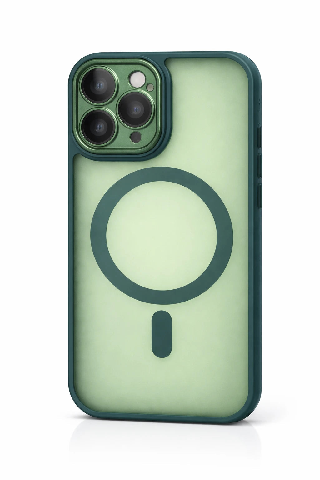 For Matte Armor Magnetic Wireless Shockproof Lens Protection Cover Matte Green