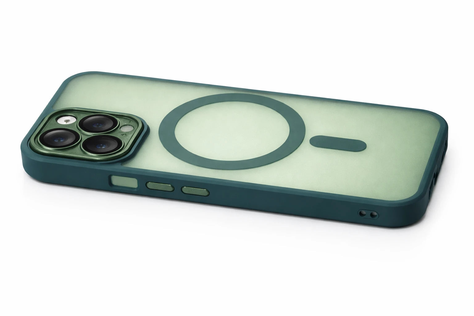 For Matte Armor Magnetic Wireless Shockproof Lens Protection Cover Matte Green