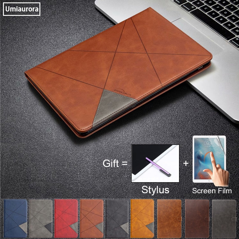 Leather Case with Inside Pocket for iPad