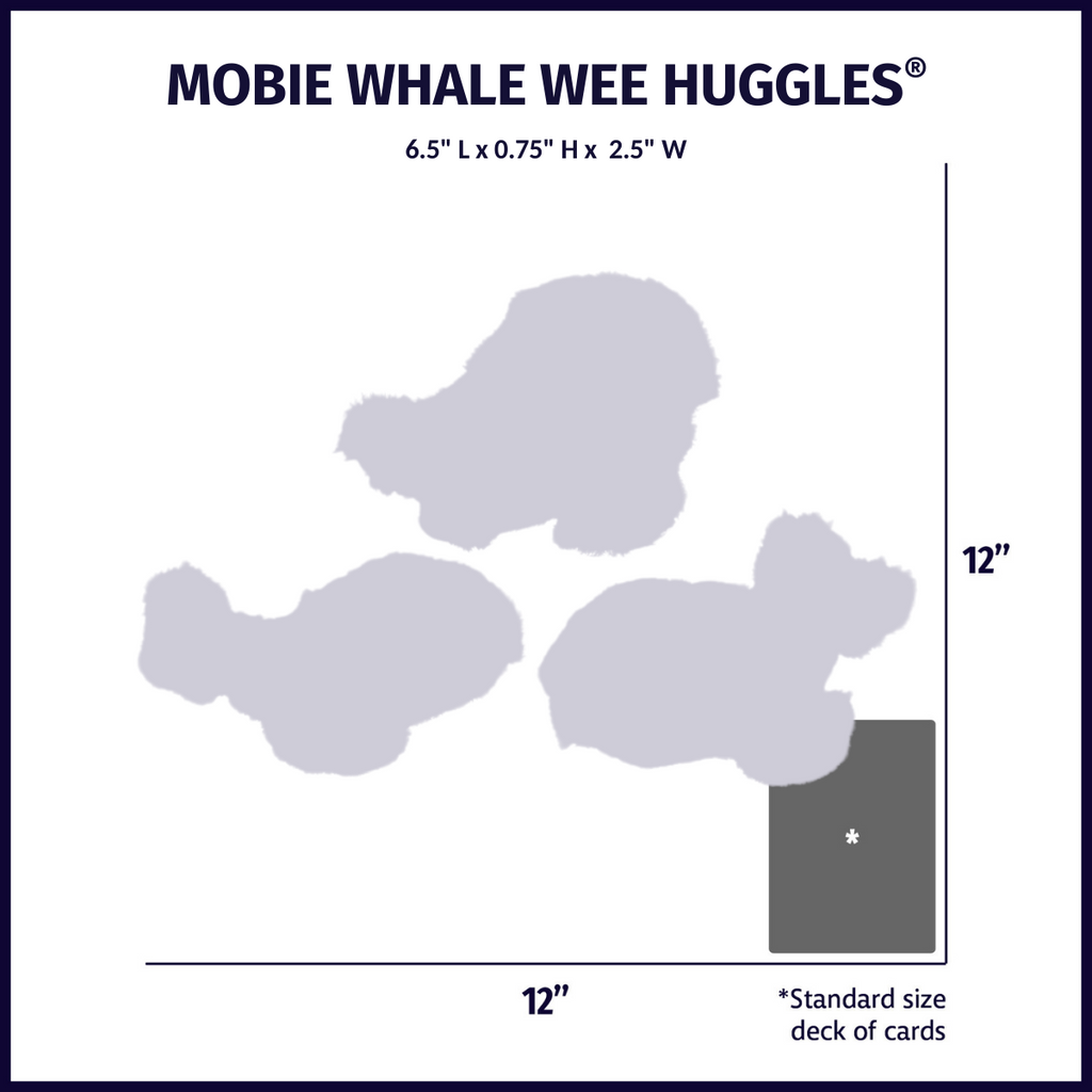 Mobie Whale Wee Huggles® Plush Dog Toys, 3 Pack