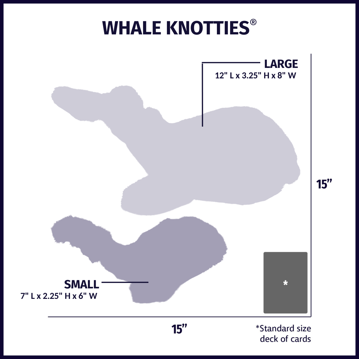 Mobie Whale Knottie® Plush Dog Toy