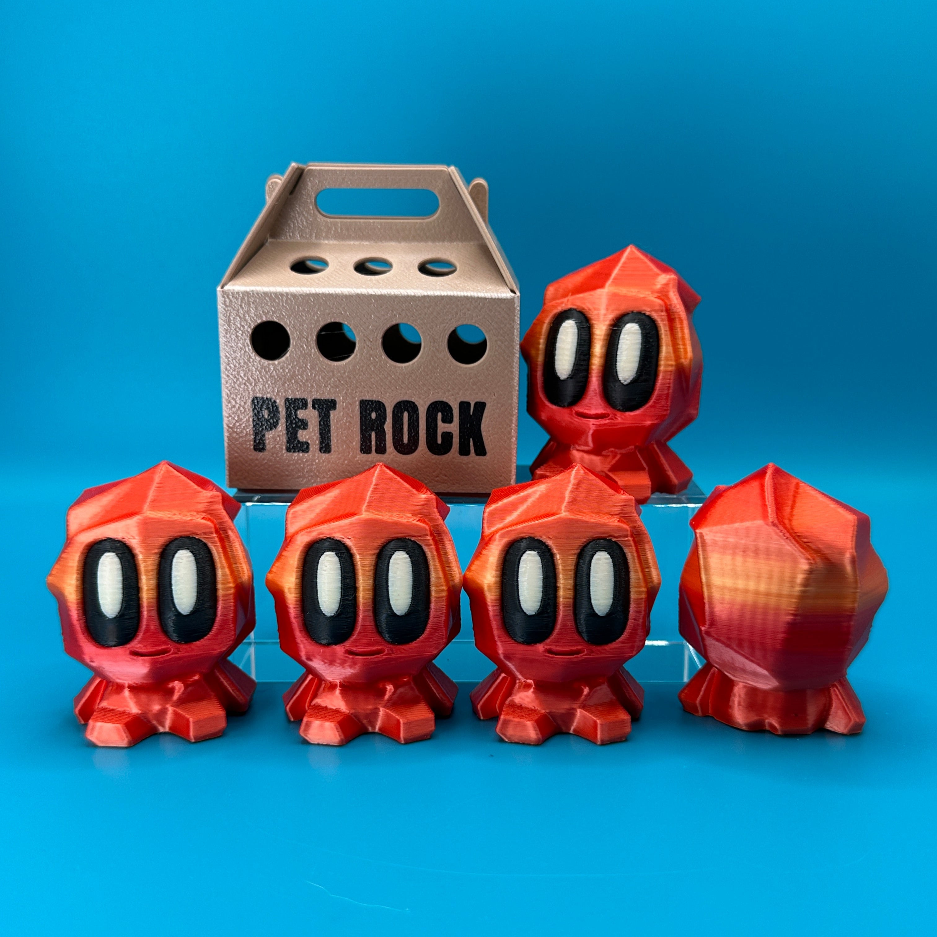 Blob Lab Rock Desk Pet w/ Optional Box